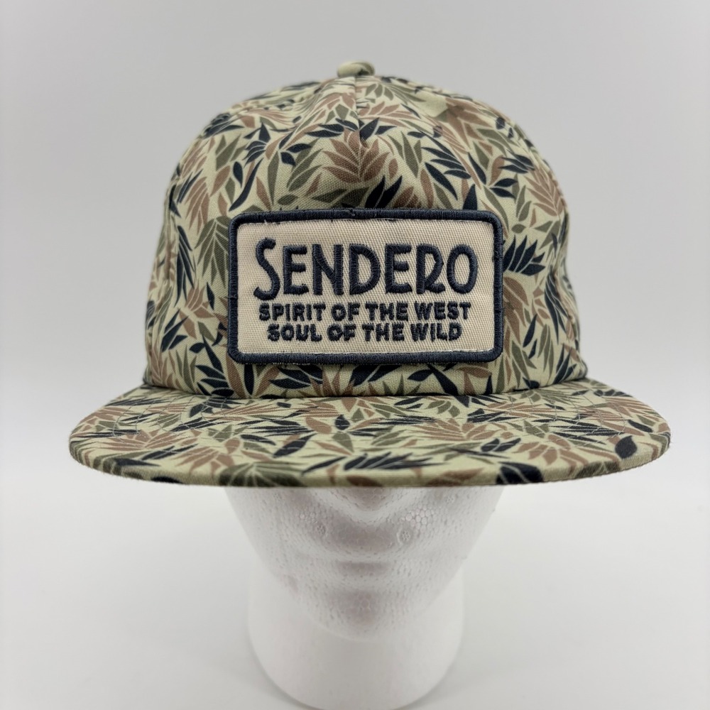 Sendero Provisions Co Hat Mens OS Tan Agave Leaf Print Snapback Spirit of West